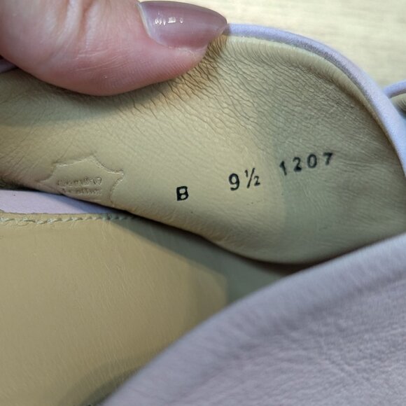 Poppy Barley Leather Mules | Pale Lilac Block Heel | Luxe Comfort - Picture 7 of 11